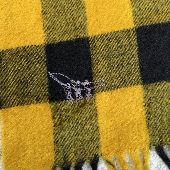 Vintage Henry Cotton’s wool plaid scarf- 11” X 50” - Picture 5 of 6